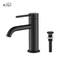Kibi Circular Single Handle Bathroom Vanity Sink Faucet with Pop Up Drain C-KBF1008MB-KPW100MB - alternate 1